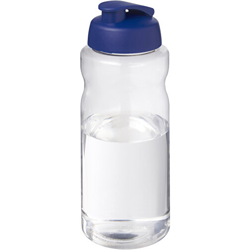 H2O Active® Big Base 1L Sportflasche Mit Klappdeckel , blau, PET Kunststoff, PP Kunststoff, 22,10cm (Höhe), Bild 1