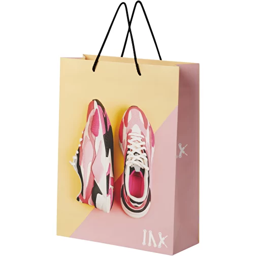 Sac en papier 170 g/m2 integra fait à la main avec poignées en plastique, XL, Image 1