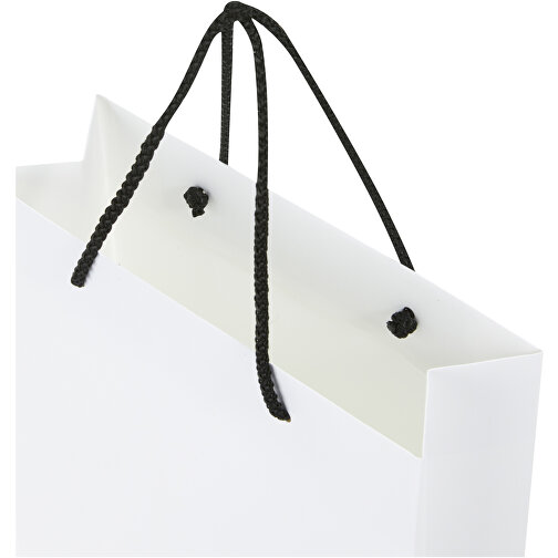 Ręcznie robiona torba z papieru integra z plastikowymi uchwytami – duża, Obraz 5