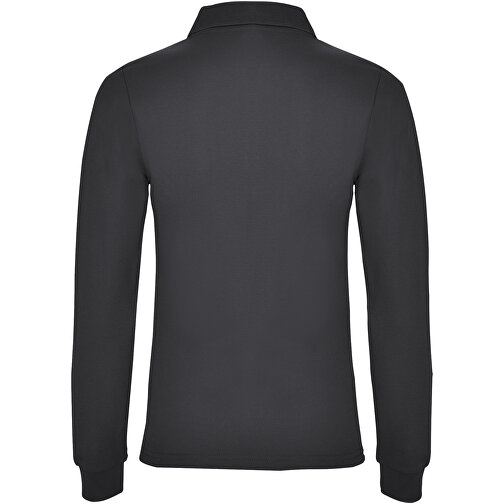 Estrella Langarm Poloshirt Für Damen , dark lead, Piqué Strick 100% Baumwolle, 220 g/m2, 3XL, , Bild 3