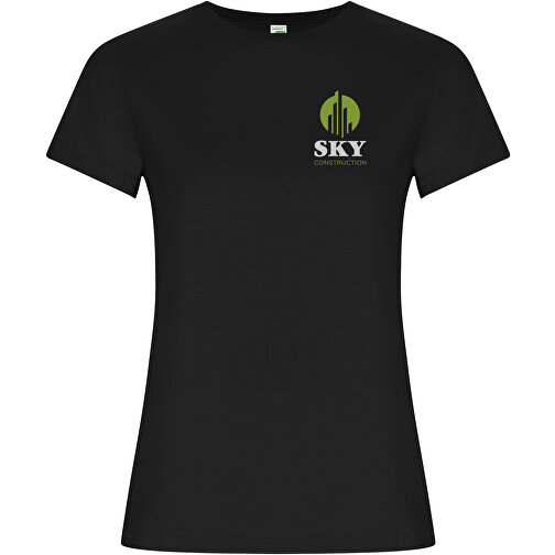 Golden T-Shirt Für Damen , schwarz, Single jersey Strick 100% Bio Baumwolle, 160 g/m2, S, , Bild 2