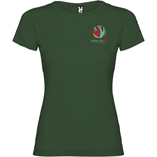 Jamaika T-Shirt Für Damen , dunkelgrün, Single jersey Strick 100% Baumwolle, 155 g/m2, M, , Bild 2