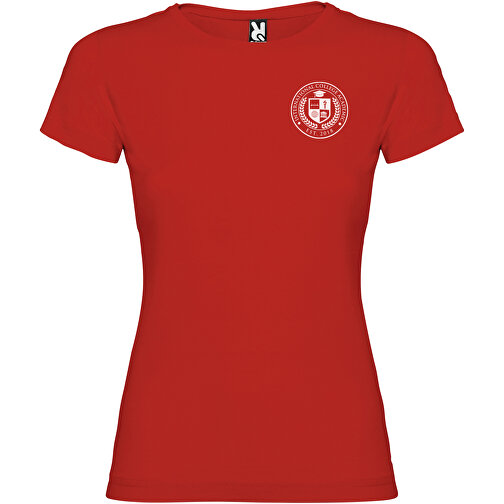 Jamaika T-Shirt Für Damen , rot, Single jersey Strick 100% Baumwolle, 155 g/m2, XL, , Bild 2