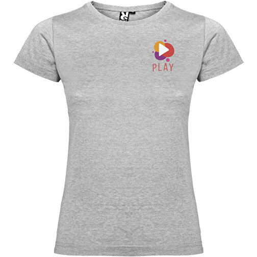 Jamaika T-Shirt Für Damen , marl grey, Single jersey Strick 100% Baumwolle, 155 g/m2, XL, , Bild 2