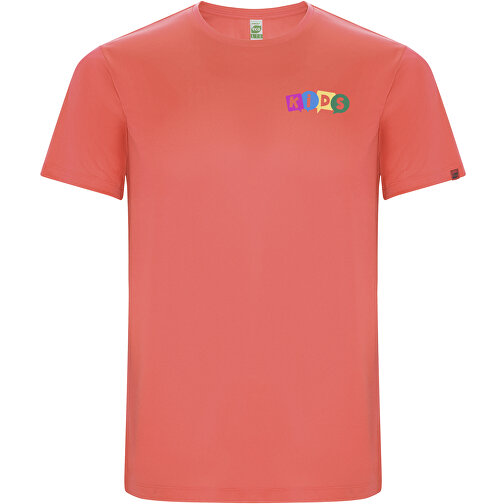 Imola Sport T-Shirt Für Kinder , fluor coral, Interlock Strick 47% Recyceltes Polyester, 53% Polyester, 135 g/m2, 4, , Bild 2