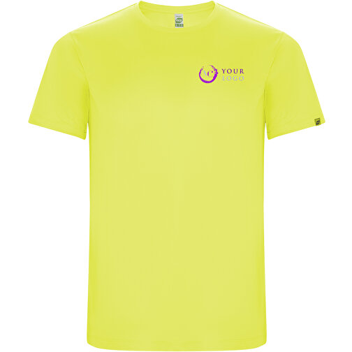 Imola Sport T-Shirt Für Kinder , fluor yellow, Interlock Strick 47% Recyceltes Polyester, 53% Polyester, 135 g/m2, 8, , Bild 2