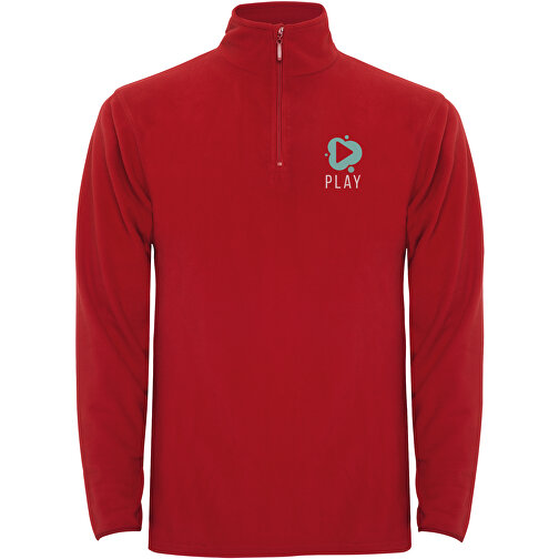 Himalaya 1/4 Zip - Fleecepullover Für Herren , rot, Microfleece 100% Polyester, 155 g/m2, 2XL, , Bild 2