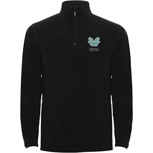 Himalaya 1/4 Zip - Fleecepullover Für Herren , schwarz, Microfleece 100% Polyester, 155 g/m2, M, , Bild 2