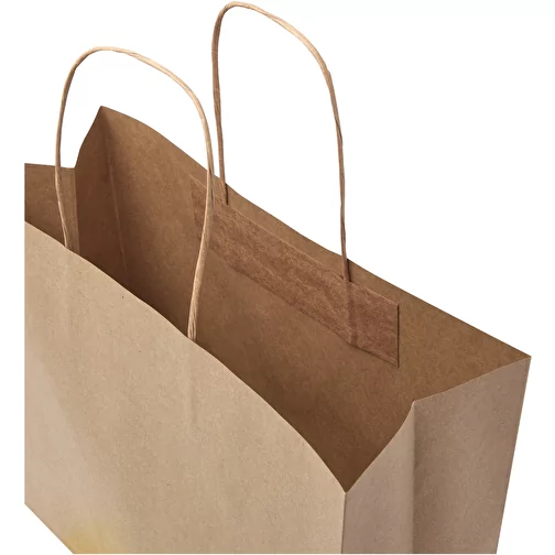 Sac en papier Kraft 120 g/m2avec poignées torsadées, grande taille, Image 6