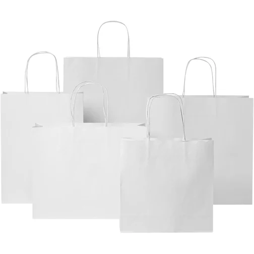 Sac en papier Kraft 120 g/m2avec poignées torsadées, petite taille, Image 8