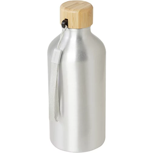 Bouteille d eau Malpeza de 500 ml en aluminium recyclé certifié RCS avec mousqueton, Image 1
