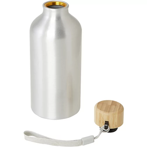 Bouteille d eau Malpeza de 500 ml en aluminium recyclé certifié RCS avec mousqueton, Image 4