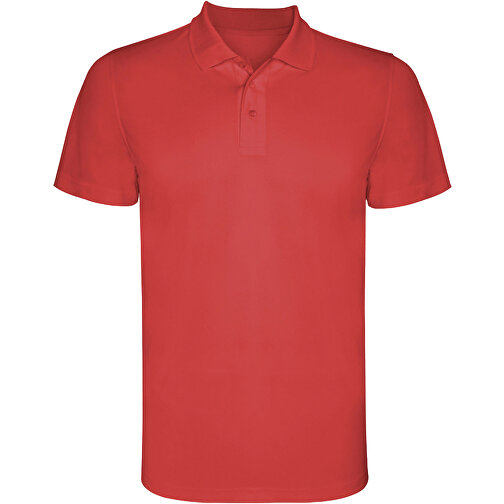Monzha Sport Poloshirt Für Herren , rot, Piqué Strick 100% Polyester, 150 g/m2, XL, , Bild 1