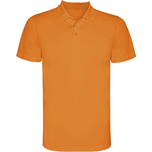Monzha Sport Poloshirt Für Herren , fluor orange, Piqué Strick 100% Polyester, 150 g/m2, 3XL, , Bild 1