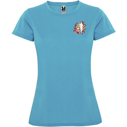 Montecarlo Sport T-Shirt Für Damen , türkis, Piqué Strick 100% Polyester, 150 g/m2, S, , Bild 2