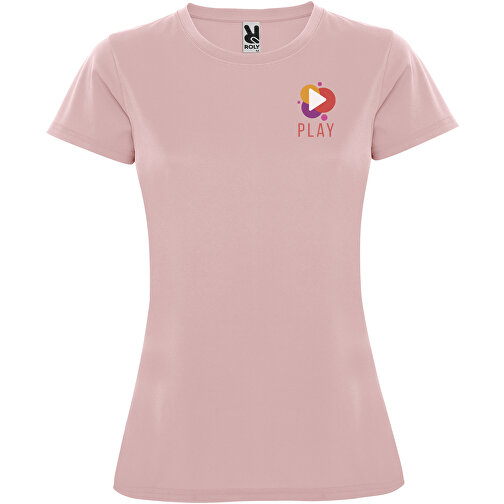 Montecarlo Sport T-Shirt Für Damen , hellrosa, Piqué Strick 100% Polyester, 150 g/m2, L, , Bild 2