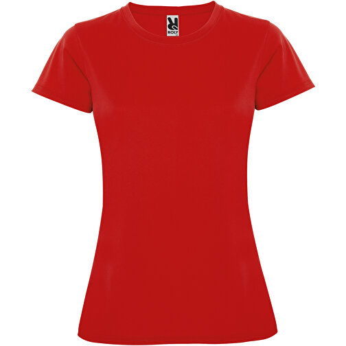 Montecarlo Sport T-Shirt Für Damen , rot, Piqué Strick 100% Polyester, 150 g/m2, L, , Bild 1