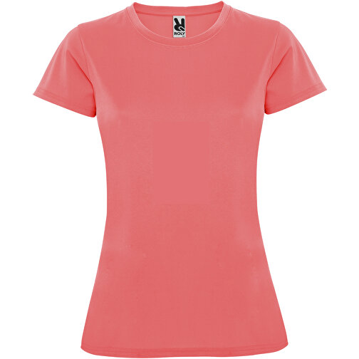 Montecarlo Sport T-Shirt Für Damen , fluor coral, Piqué Strick 100% Polyester, 150 g/m2, XL, , Bild 1