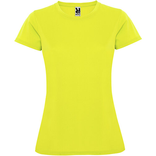 Montecarlo Sport T-Shirt Für Damen , fluor yellow, Piqué Strick 100% Polyester, 150 g/m2, L, , Bild 1