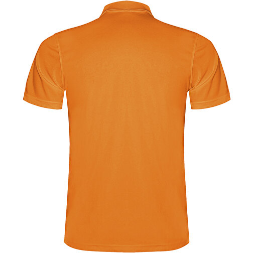 Monzha Sport Poloshirt Für Herren , fluor orange, Piqué Strick 100% Polyester, 150 g/m2, 2XL, , Bild 3