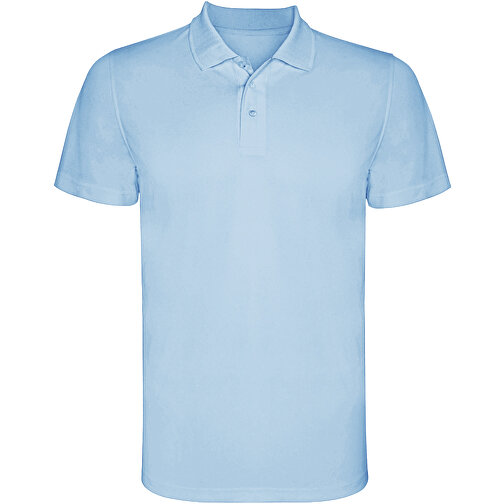 Monzha Sport Poloshirt Für Herren , himmelblau, Piqué Strick 100% Polyester, 150 g/m2, 2XL, , Bild 1