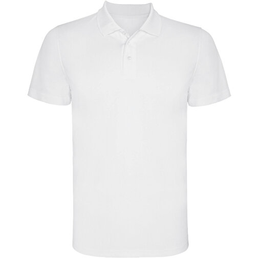 Monzha Sport Poloshirt Für Herren , weiß, Piqué Strick 100% Polyester, 150 g/m2, 3XL, , Bild 1