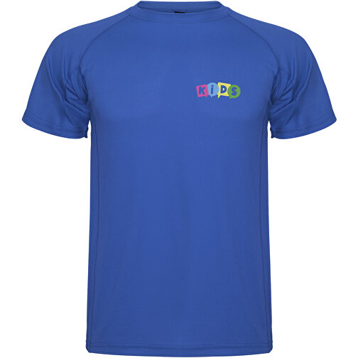 Montecarlo Sport T-Shirt Für Kinder , royal, Piqué Strick 100% Polyester, 150 g/m2, 12, , Bild 2