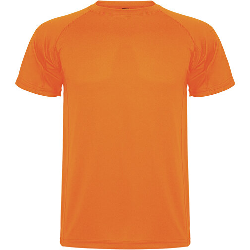 Montecarlo Sport T-Shirt Für Kinder , fluor orange, Piqué Strick 100% Polyester, 150 g/m2, 8, , Bild 1