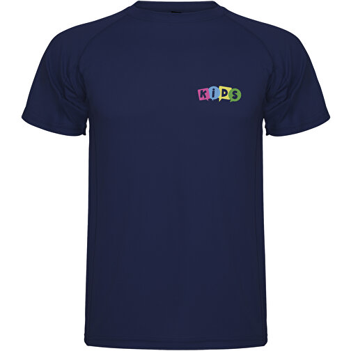 Montecarlo Sport T-Shirt Für Kinder , navy blue, Piqué Strick 100% Polyester, 150 g/m2, 12, , Bild 2