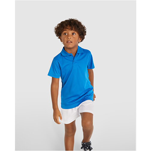 Monzha Sport Poloshirt Für Kinder , fluor orange, Piqué Strick 100% Polyester, 150 g/m2, 12, , Bild 4
