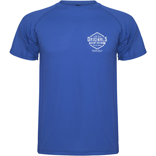 Montecarlo Sport T-Shirt Für Herren , royal, Piqué Strick 100% Polyester, 150 g/m2, L, , Bild 2