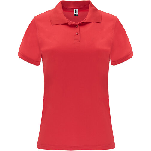 Monzha Sport Poloshirt Für Damen , rot, Piqué Strick 100% Polyester, 150 g/m2, S, , Bild 1