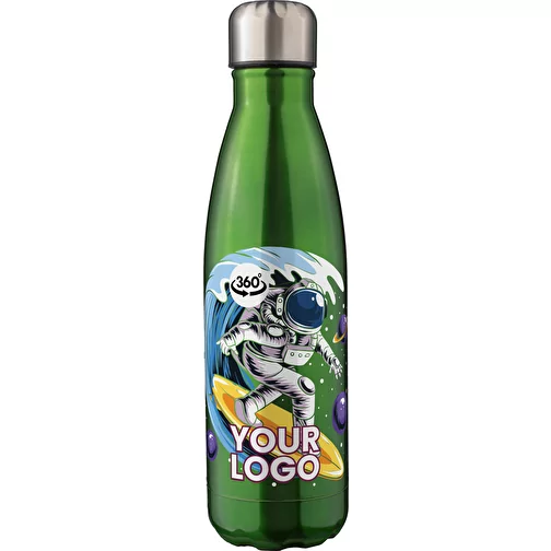 Gourde isotherme en acier inoxydable recyclé de 500 ml Clifford, Image 2