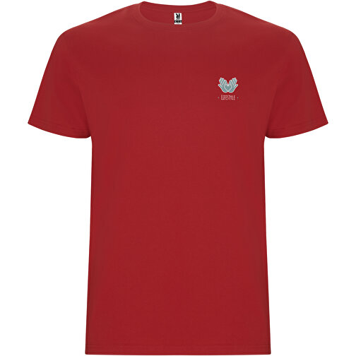 Stafford T-Shirt Für Kinder , rot, Single jersey Strick 100% Baumwolle, 190 g/m2, 7/8, , Bild 2