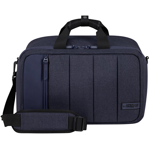 American Tourister - Streethero - 3-WAY BOARDING BAG , navy melange, 100% RECYCLED PET POLYESTER, 24,50cm x 20,00cm x 38,50cm (Länge x Höhe x Breite), Bild 2