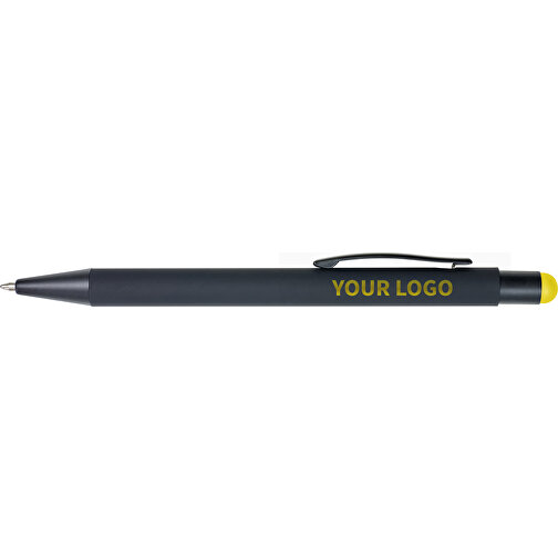Kugelschreiber Aus Aluminium Formentera , gelb, Aluminium, Metall, Kautschuk, , Bild 1