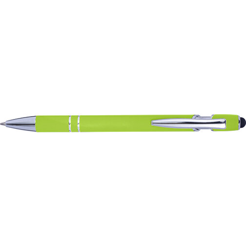 Kugelschreiber Mit Touchfunktion Primo , limettengrün, Aluminium, Metall, Kautschuk, , Bild 1