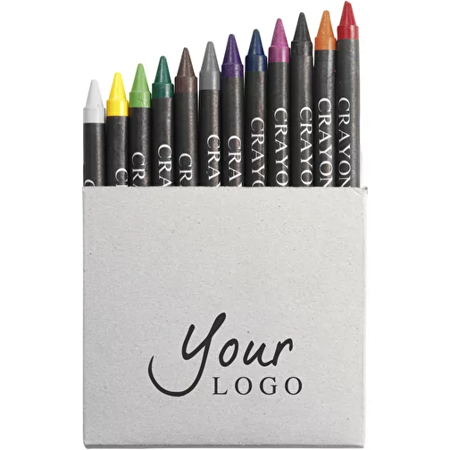 Set 12 colori a cera in cartone Paulina, Immagine 2