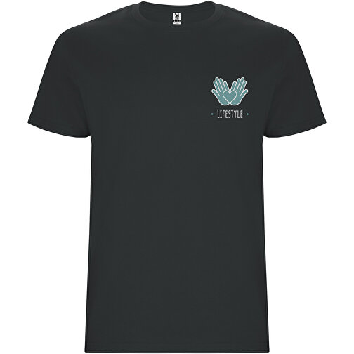 Stafford T-Shirt Für Herren , dark lead, Single jersey Strick 100% Baumwolle, 190 g/m2, 2XL, , Bild 2