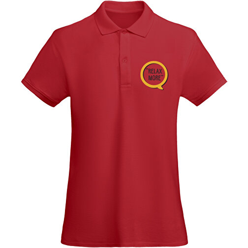 Prince Poloshirt Für Damen , rot, Piqué Strick 100% Bio Baumwolle, 210 g/m2, 3XL, , Bild 2