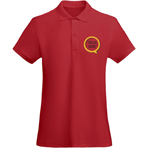 Prince Poloshirt Für Damen , rot, Piqué Strick 100% Bio Baumwolle, 210 g/m2, XL, , Bild 2