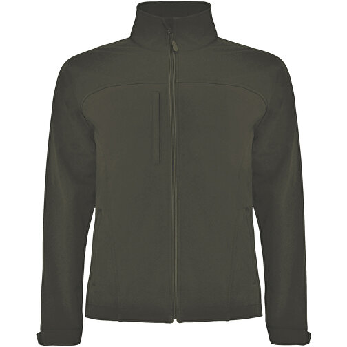 Rudolph Softshelljacke Unisex , dark military green, 95% Polyester, 5% Elastan, 300 g/m2, Bonding, Microfleece 100% Polyester, S, , Bild 1