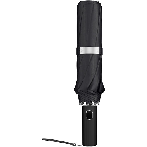SCX.design R01 Regenschirm Halbautomatisch , schwarz, Recyceltes PET Pongee Polyester, ABS Kunststoff, Gummi, 32,00cm (Höhe), Bild 3