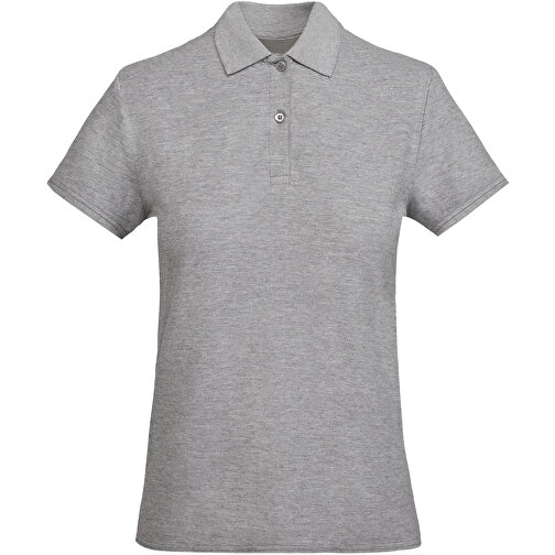 Prince Poloshirt Für Damen , marl grey, Piqué Strick 100% Bio Baumwolle, 210 g/m2, 2XL, , Bild 1