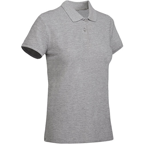 Prince Poloshirt Für Damen , marl grey, Piqué Strick 100% Bio Baumwolle, 210 g/m2, 2XL, , Bild 4