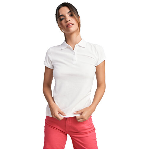 Prince Poloshirt Für Damen , weiß, Piqué Strick 100% Bio Baumwolle, 210 g/m2, M, , Bild 5