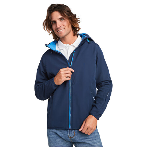 Siberia Softshelljacke Unisex , dunkelgrün, Woven 92% Polyester, 8% Elastan, 300 g/m2, Lining, Microfleece 100% Polyester, M, , Bild 5