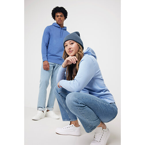 Iqoniq Torres Ungefärbter Hoodie Aus Recycelter Baumwolle , heather blue, 50% recycelte und 50% biologische Baumwolle, XXXL, 81,00cm x 1,00cm (Länge x Höhe), Bild 15