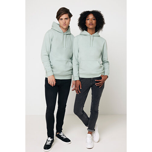 Iqoniq Jasper Hoodie Aus Recycelter Baumwolle , Iceberg green, 50% recycelte und 50% biologische Baumwolle, XXL, 79,00cm x 1,00cm (Länge x Höhe), Bild 4