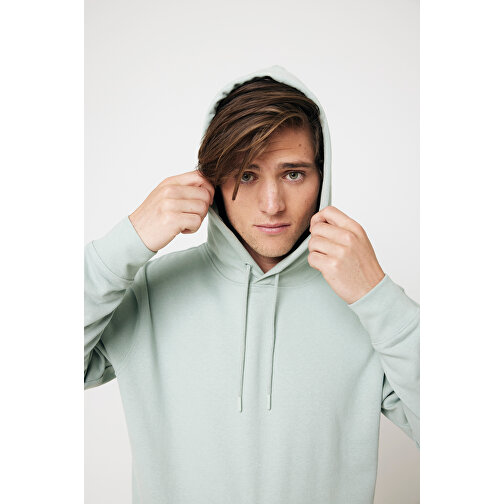 Iqoniq Jasper Hoodie Aus Recycelter Baumwolle , Iceberg green, 50% recycelte und 50% biologische Baumwolle, M, 73,00cm x 1,00cm (Länge x Höhe), Bild 14